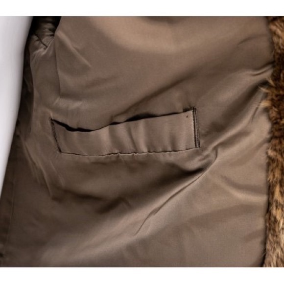 VINTAGE REVILLON BLONDE BEAVER FUR HOODED COAT - Picture 6 of 12